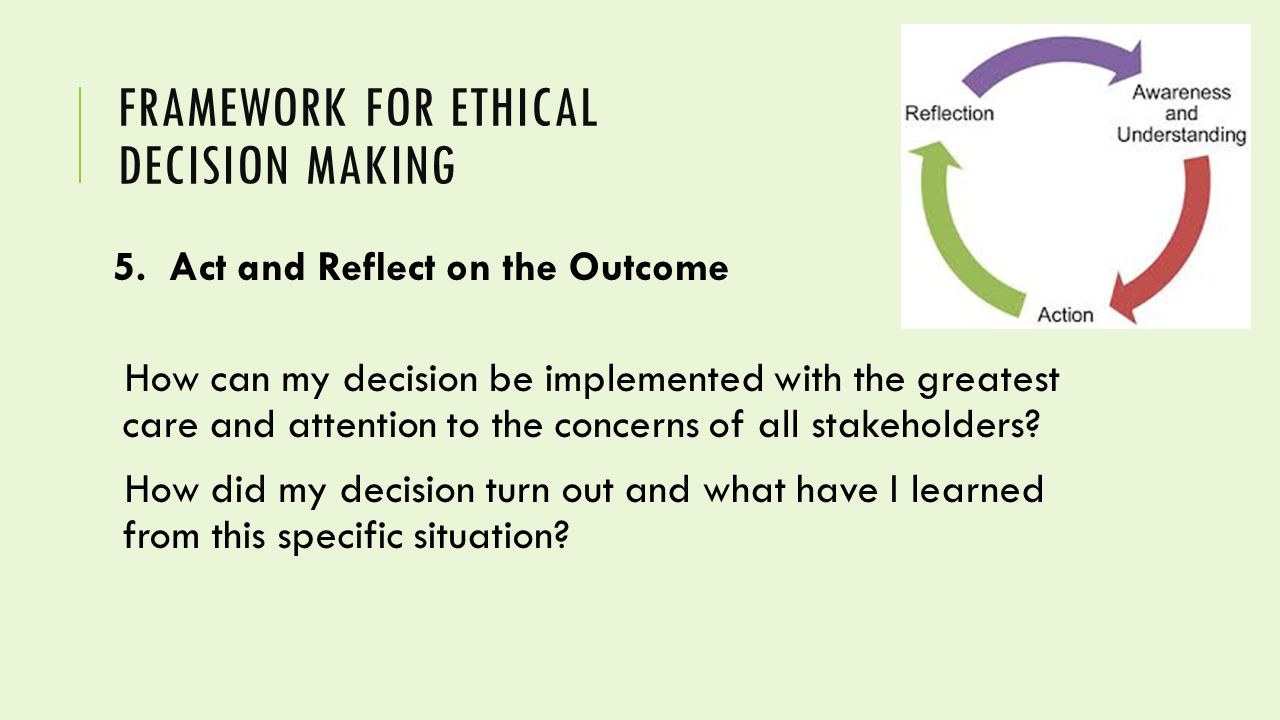 Ethical Decision Making Models and 6 Steps of Ethical Decision Making Process